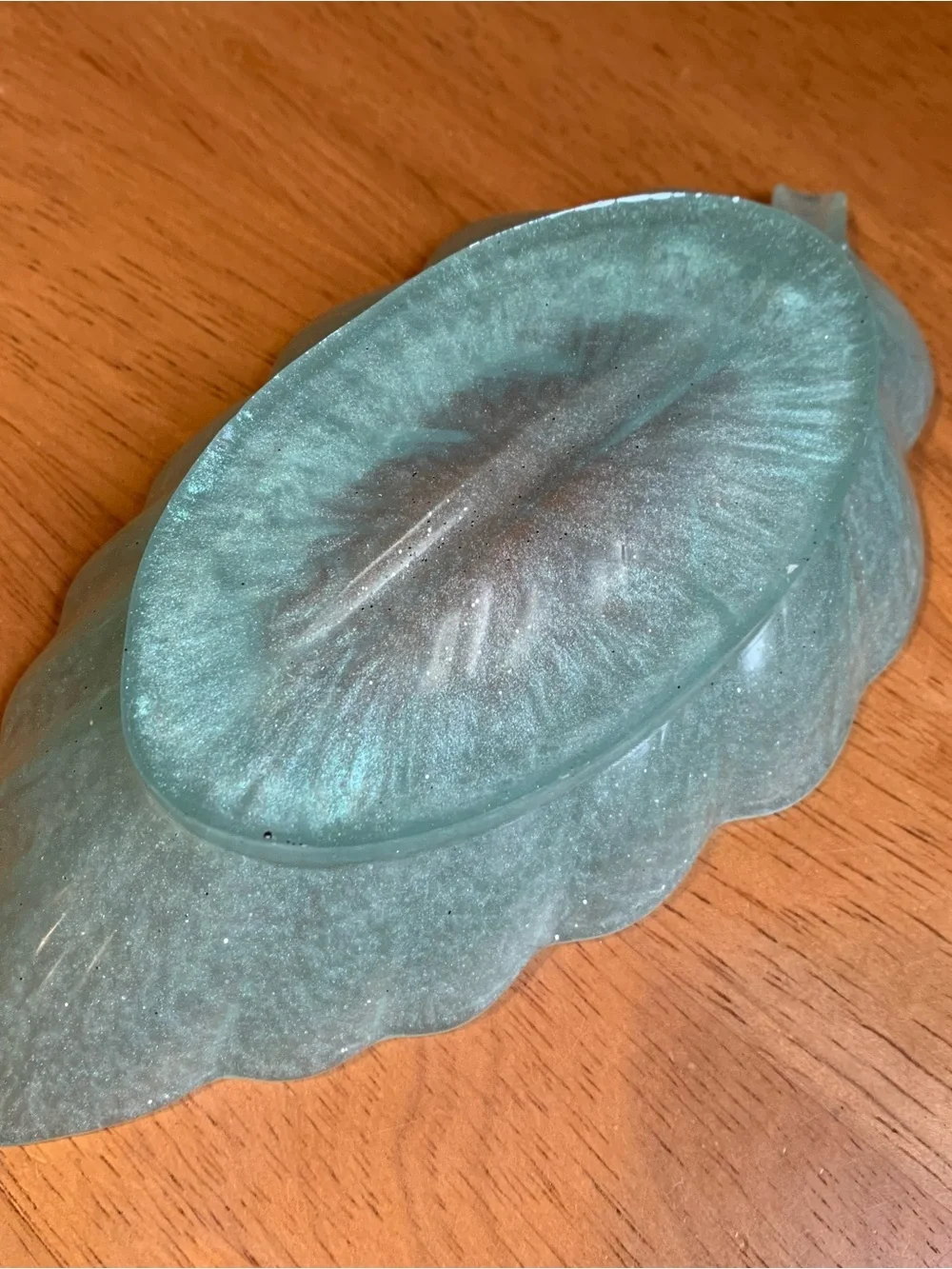 Mint Feather Trinket Tray